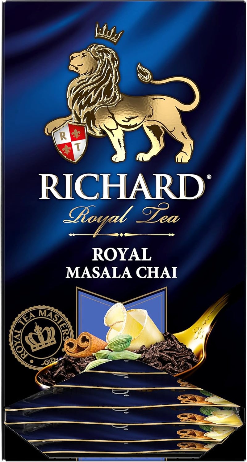 Richard Royal Masala Chai, Flavoured Black Tea, 25 Tea Bags - Image 5